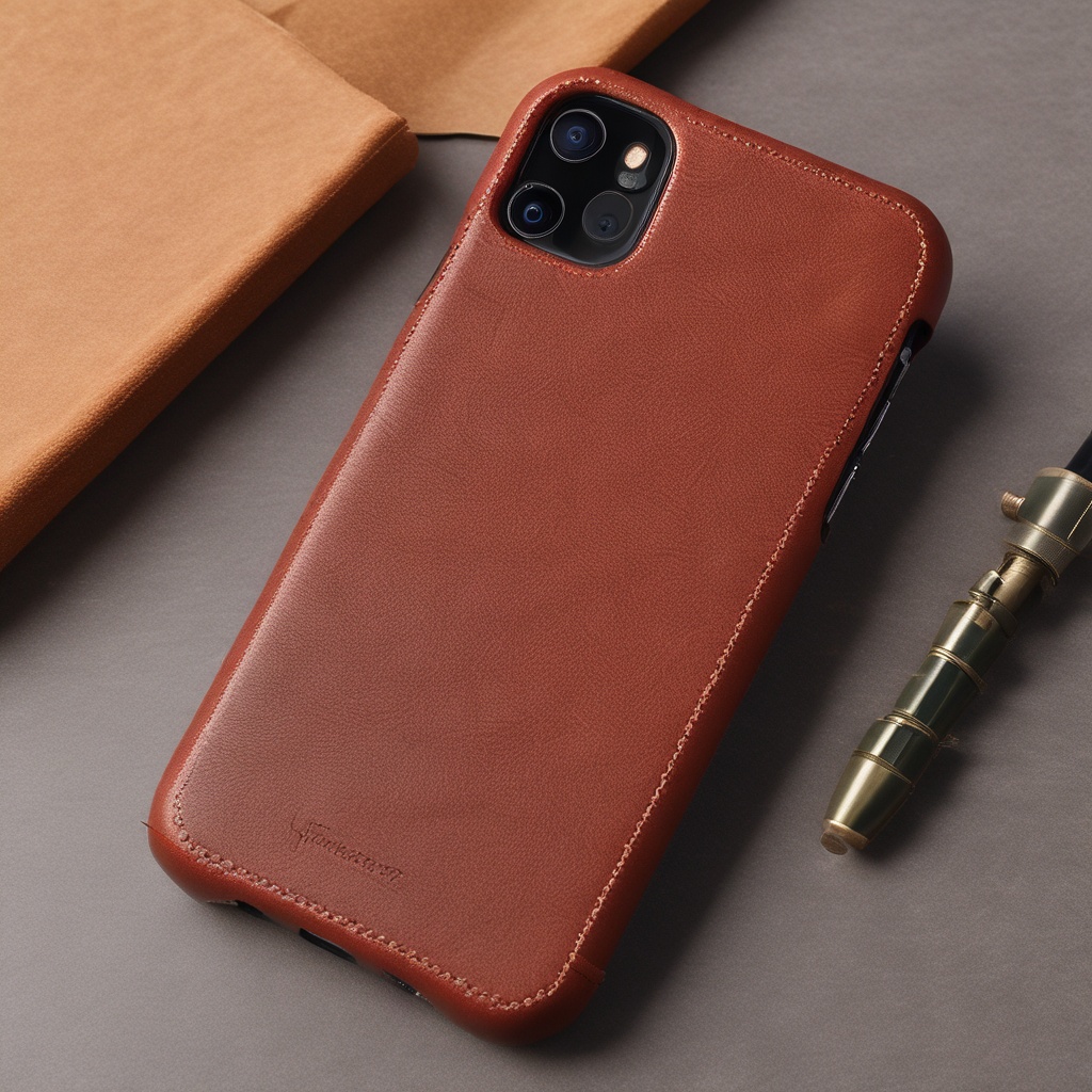 Pickle luxury leather case for iPhone 15